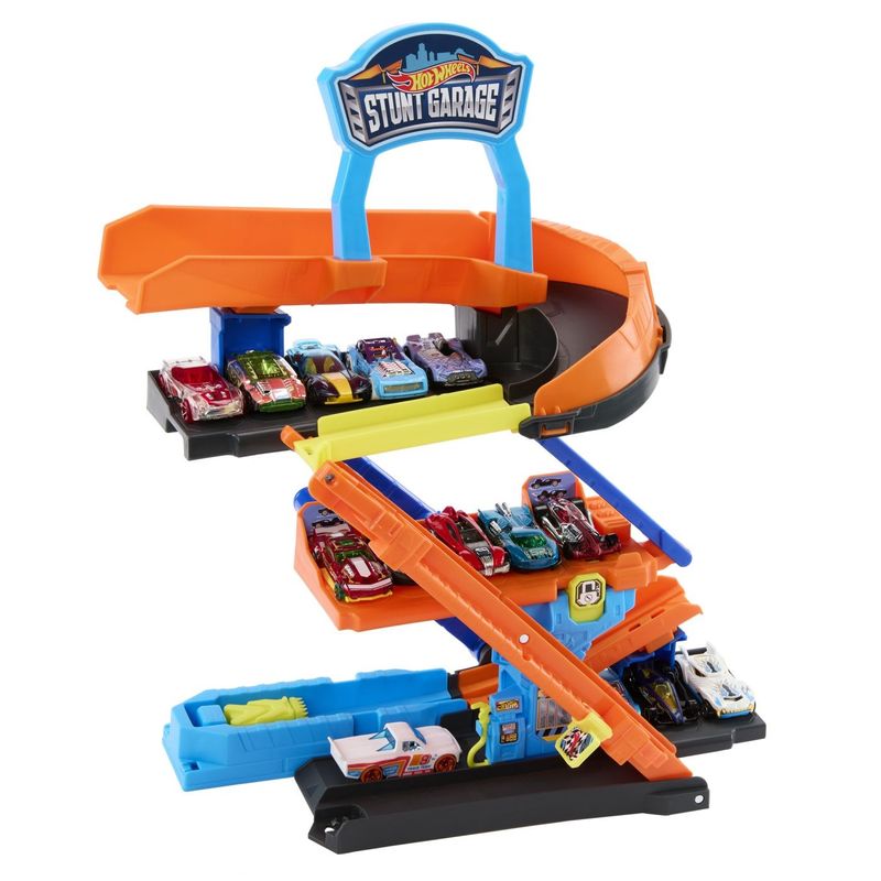 Jucarii, Copii si Bebe - Jucarii si jocuri - Vehicule si jucarii cu telecomanda - Masinute - HOT WHEELS CITY TRANSFORMAREA GARAJULUI DE CASCADORII CU MASINUTA INCLUSA - Infinity.ro