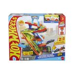 Jucarii, Copii si Bebe - Jucarii si jocuri - Vehicule si jucarii cu telecomanda - Masinute - HOT WHEELS CITY TRANSFORMAREA GARAJULUI DE CASCADORII CU MASINUTA INCLUSA - Infinity.ro