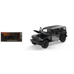 Jucarii, Copii si Bebe - Jucarii si jocuri - Vehicule si jucarii cu telecomanda - Masinute - MASINUTA METALICA JEEP WRANGLER RUBICON 4XE NEGRU SCARA 1 LA 24 - Infinity.ro