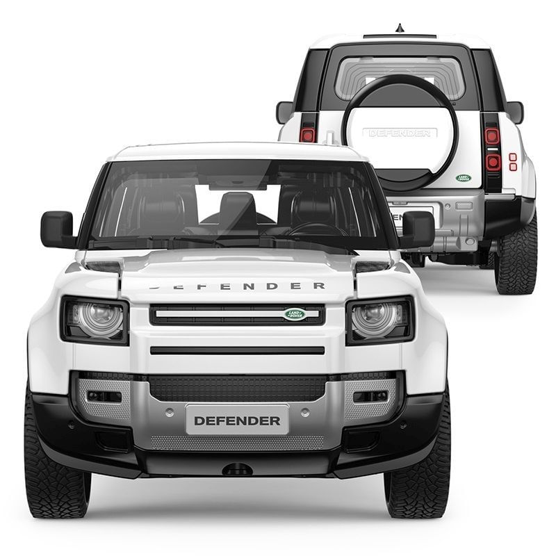 Jucarii, Copii si Bebe - Jucarii si jocuri - Vehicule si jucarii cu telecomanda - Masinute - MASINUTA METALICA LAND ROVER DEFENDER 90 ALB SCARA 1 LA 24 - Infinity.ro