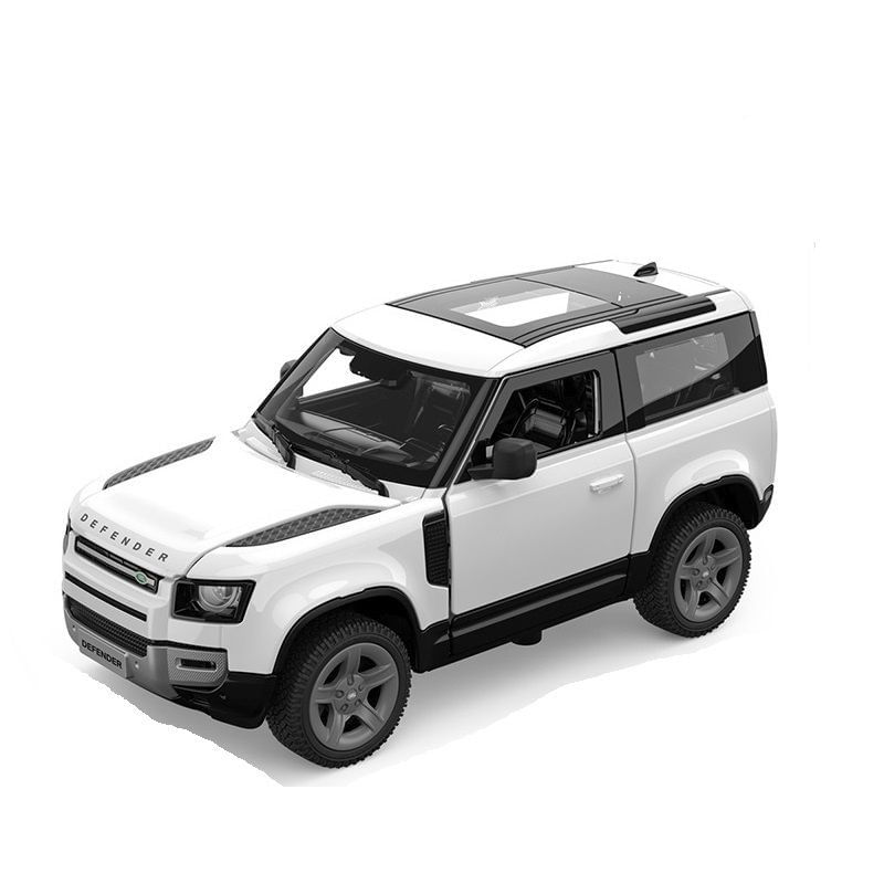 Jucarii, Copii si Bebe - Jucarii si jocuri - Vehicule si jucarii cu telecomanda - Masinute - MASINUTA METALICA LAND ROVER DEFENDER 90 ALB SCARA 1 LA 24 - Infinity.ro
