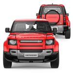 Jucarii, Copii si Bebe - Jucarii si jocuri - Vehicule si jucarii cu telecomanda - Masinute - MASINUTA METALICA LAND ROVER DEFENDER 90 ROSU SCARA 1 LA 24 - Infinity.ro