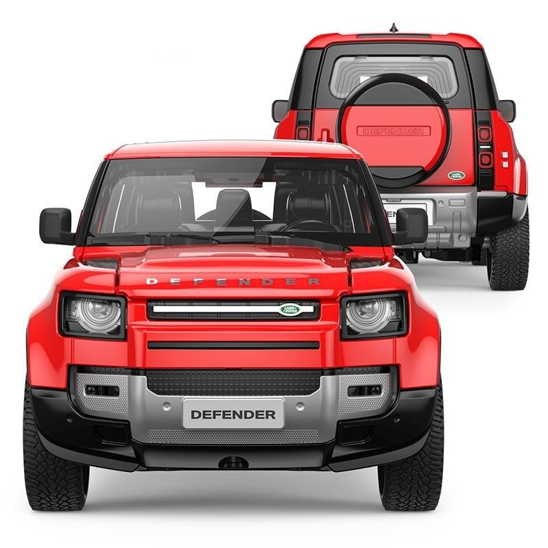Jucarii, Copii si Bebe - Jucarii si jocuri - Vehicule si jucarii cu telecomanda - Masinute - MASINUTA METALICA LAND ROVER DEFENDER 90 ROSU SCARA 1 LA 24 - Infinity.ro