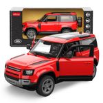 Jucarii, Copii si Bebe - Jucarii si jocuri - Vehicule si jucarii cu telecomanda - Masinute - MASINUTA METALICA LAND ROVER DEFENDER 90 ROSU SCARA 1 LA 24 - Infinity.ro