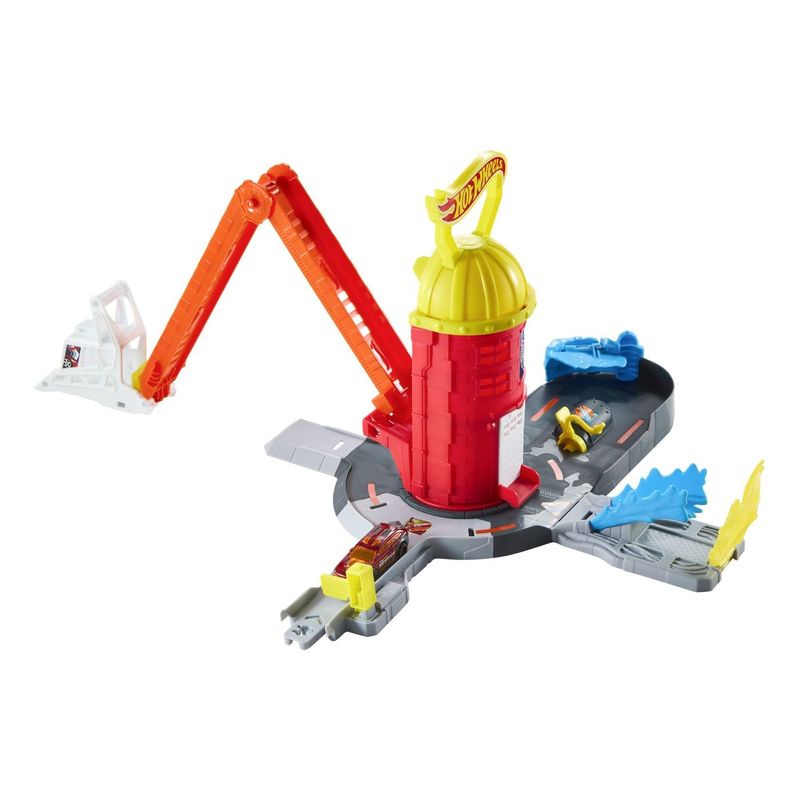Jucarii, Copii si Bebe - Jucarii si jocuri - Vehicule si jucarii cu telecomanda - Masinute - HOT WHEELS CITY SET DE JOACA SUPER STATIE DE POMPIERI CU MASINUTA INCLUSA - Infinity.ro