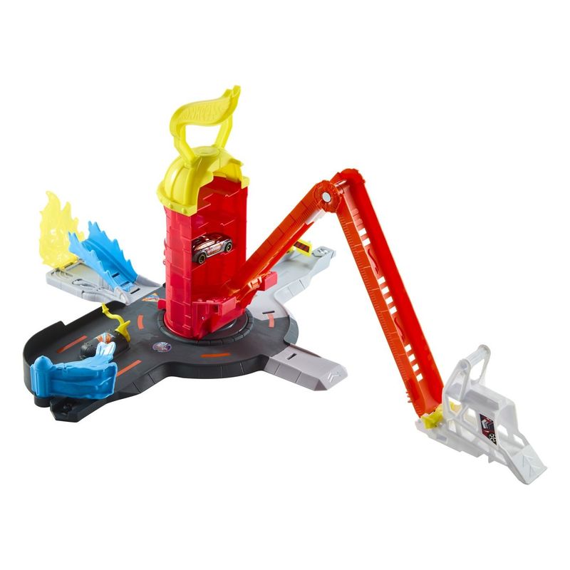 Jucarii, Copii si Bebe - Jucarii si jocuri - Vehicule si jucarii cu telecomanda - Masinute - HOT WHEELS CITY SET DE JOACA SUPER STATIE DE POMPIERI CU MASINUTA INCLUSA - Infinity.ro