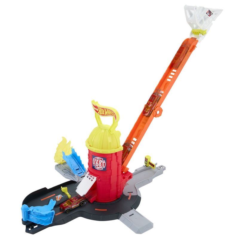 Jucarii, Copii si Bebe - Jucarii si jocuri - Vehicule si jucarii cu telecomanda - Masinute - HOT WHEELS CITY SET DE JOACA SUPER STATIE DE POMPIERI CU MASINUTA INCLUSA - Infinity.ro