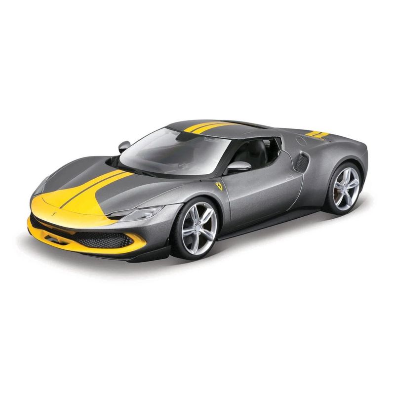 Jucarii, Copii si Bebe - Jucarii si jocuri - Vehicule si jucarii cu telecomanda - Masinute - MAISTO MASINUTA METALICA SPEED ICONS 296 GTB ASSETTO FIORANO GRI SCARA 1 LA 64 - Infinity.ro
