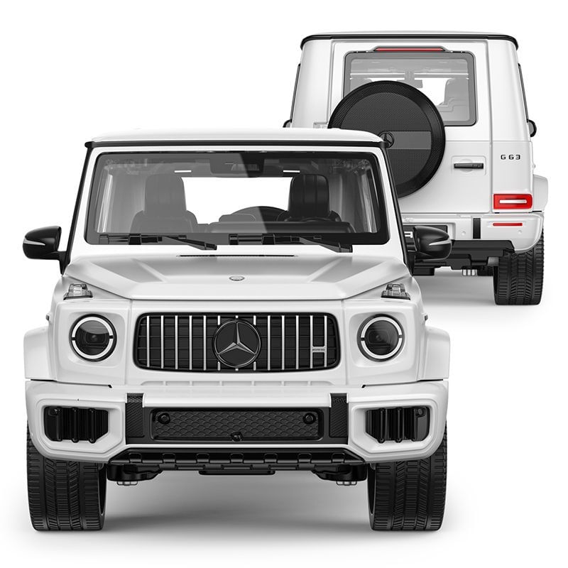 Jucarii, Copii si Bebe - Jucarii si jocuri - Vehicule si jucarii cu telecomanda - Masinute - MASINUTA METALICA MERCEDES AMG G63 ALB SCARA 1 LA 24 - Infinity.ro