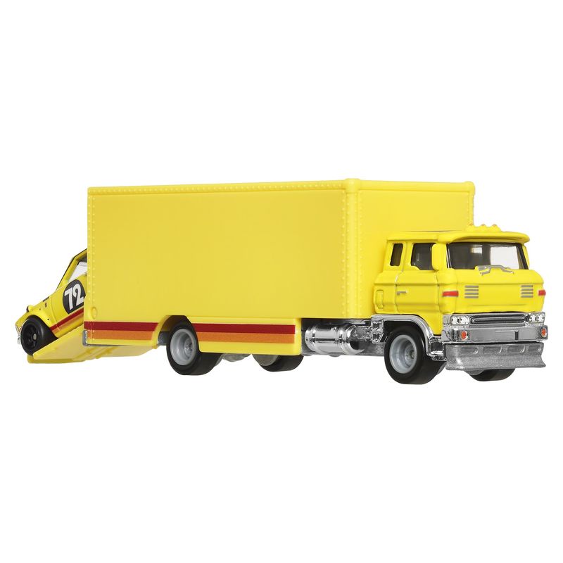 Jucarii, Copii si Bebe - Jucarii si jocuri - Vehicule si jucarii cu telecomanda - Masinute - HOT WHEELS TRANSPORTATOR SAKURA SPRINTER CU MASINUTA TOYOTA COROLLA LEVIN SCARA 1 LA 64 - Infinity.ro