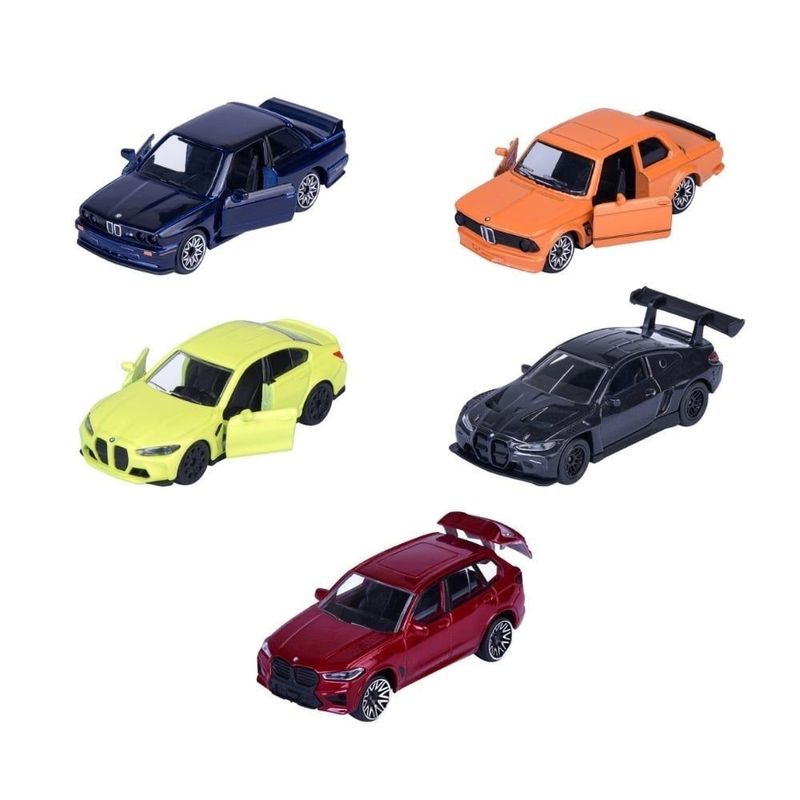 Jucarii, Copii si Bebe - Jucarii si jocuri - Vehicule si jucarii cu telecomanda - Masinute - MAJORETTE SET 5 MASINUTE METALICE BMW 7.5CM - Infinity.ro
