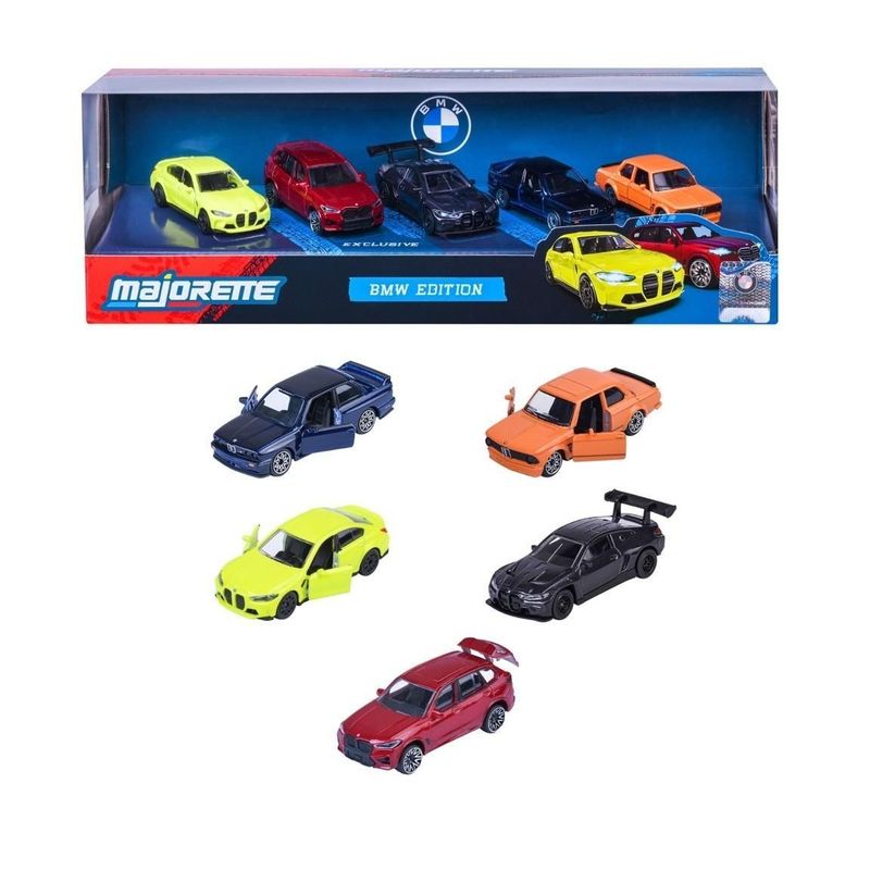 Jucarii, Copii si Bebe - Jucarii si jocuri - Vehicule si jucarii cu telecomanda - Masinute - MAJORETTE SET 5 MASINUTE METALICE BMW 7.5CM - Infinity.ro