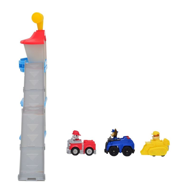 Jucarii, Copii si Bebe - Jucarii si jocuri - Vehicule si jucarii cu telecomanda - Masinute - PATRULA CATELUSILOR SET DE JOACA TURN MINI DELUXE CU FIGURINE SI MASINUTE - Infinity.ro