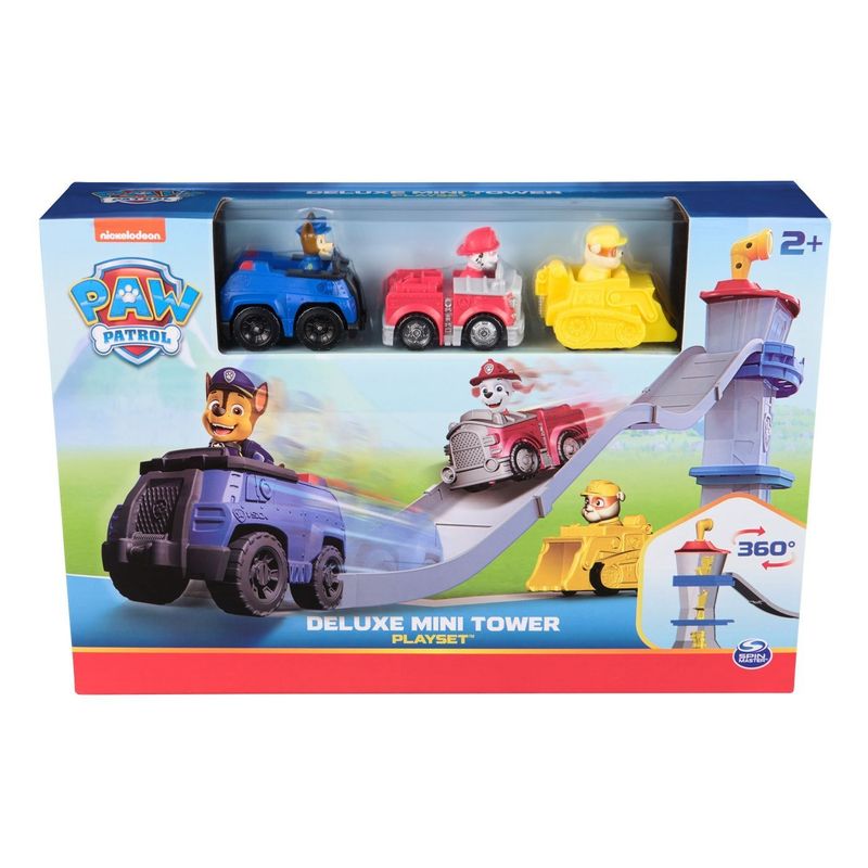 Jucarii, Copii si Bebe - Jucarii si jocuri - Vehicule si jucarii cu telecomanda - Masinute - PATRULA CATELUSILOR SET DE JOACA TURN MINI DELUXE CU FIGURINE SI MASINUTE - Infinity.ro