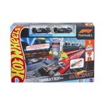 Jucarii, Copii si Bebe - Jucarii si jocuri - Vehicule si jucarii cu telecomanda - Masinute - HOT WHEELS RACING CIRCUIT DE CURSE GRID START FORMULA 1 CU 2 MASINUTE INCLUSE - Infinity.ro