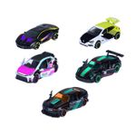 Jucarii, Copii si Bebe - Jucarii si jocuri - Vehicule si jucarii cu telecomanda - Masinute - MAJORETTE SET 5 MASINUTE METALICE NEON RACER 7.5CM - Infinity.ro