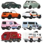 Jucarii, Copii si Bebe - Jucarii si jocuri - Vehicule si jucarii cu telecomanda - Masinute - MATCHBOX SET 8 MASINUTE METALICE EXCLUSIV VAN UTILITAR FORD SCARA 1 LA 64 - Infinity.ro