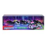 Jucarii, Copii si Bebe - Jucarii si jocuri - Vehicule si jucarii cu telecomanda - Masinute - MAJORETTE SET 5 MASINUTE METALICE NEON RACER 7.5CM - Infinity.ro