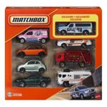 Jucarii, Copii si Bebe - Jucarii si jocuri - Vehicule si jucarii cu telecomanda - Masinute - MATCHBOX SET 8 MASINUTE METALICE EXCLUSIV VAN UTILITAR FORD SCARA 1 LA 64 - Infinity.ro