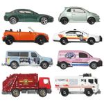 Jucarii, Copii si Bebe - Jucarii si jocuri - Vehicule si jucarii cu telecomanda - Masinute - MATCHBOX SET 8 MASINUTE METALICE EXCLUSIV VAN UTILITAR FORD SCARA 1 LA 64 - Infinity.ro