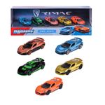 Jucarii, Copii si Bebe - Jucarii si jocuri - Vehicule si jucarii cu telecomanda - Masinute - MAJORETTE SET 5 MASINUTE METALICE RIMAC NEVERA 7.5CM - Infinity.ro