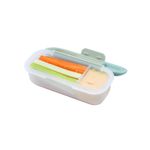 Jucarii, Copii si Bebe - Hrana si alaptare - Biberoane, suzete si accesorii hranire - Articole hranire bebelusi - RECIPIENT PENTRU SNACK CU SOS, MELII, CONTAINER CACTUS FERN SAGE - Infinity.ro