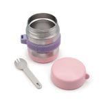Jucarii, Copii si Bebe - Hrana si alaptare - Biberoane, suzete si accesorii hranire - Articole hranire bebelusi - TERMOS CU LINGURITA 300 ML, MELII, PINK - Infinity.ro
