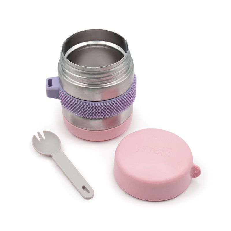 Jucarii, Copii si Bebe - Hrana si alaptare - Biberoane, suzete si accesorii hranire - Articole hranire bebelusi - TERMOS CU LINGURITA 300 ML, MELII, PINK - Infinity.ro