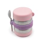 Jucarii, Copii si Bebe - Hrana si alaptare - Biberoane, suzete si accesorii hranire - Articole hranire bebelusi - TERMOS CU LINGURITA 300 ML, MELII, PINK - Infinity.ro