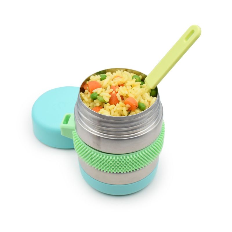 Jucarii, Copii si Bebe - Hrana si alaptare - Biberoane, suzete si accesorii hranire - Articole hranire bebelusi - TERMOS CU LINGURITA 300 ML, MELII, BLUE - Infinity.ro