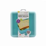 Jucarii, Copii si Bebe - Hrana si alaptare - Biberoane, suzete si accesorii hranire - Articole hranire bebelusi - RECIPIENT SILICON PENTRU SANDWICH, MELII, BLUE - Infinity.ro