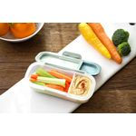 Jucarii, Copii si Bebe - Hrana si alaptare - Biberoane, suzete si accesorii hranire - Articole hranire bebelusi - RECIPIENT PENTRU SNACK CU SOS, MELII, CONTAINER CACTUS FERN SAGE - Infinity.ro