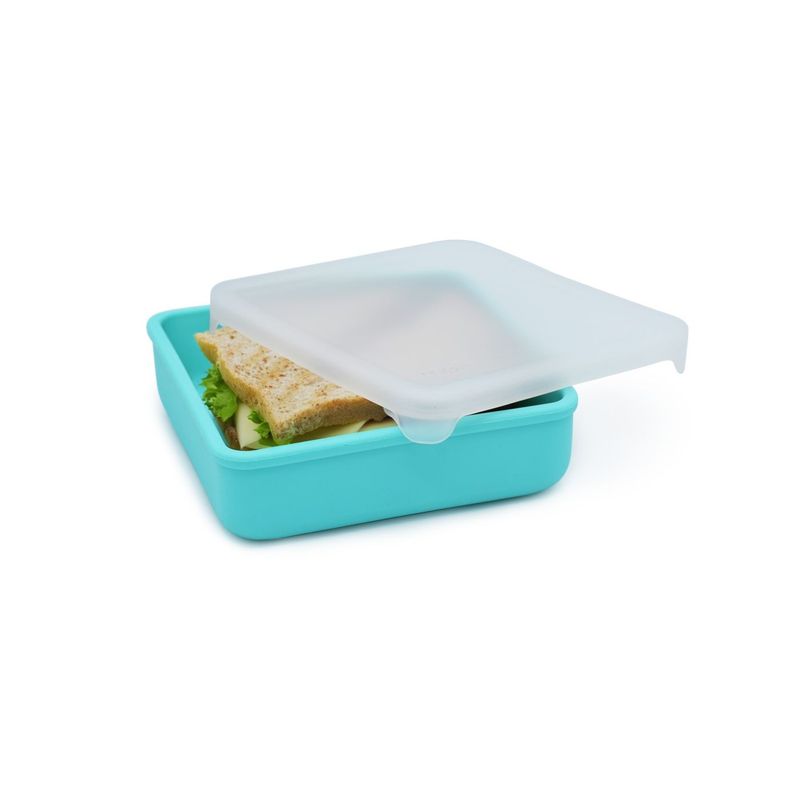 Jucarii, Copii si Bebe - Hrana si alaptare - Biberoane, suzete si accesorii hranire - Articole hranire bebelusi - RECIPIENT SILICON PENTRU SANDWICH, MELII, BLUE - Infinity.ro