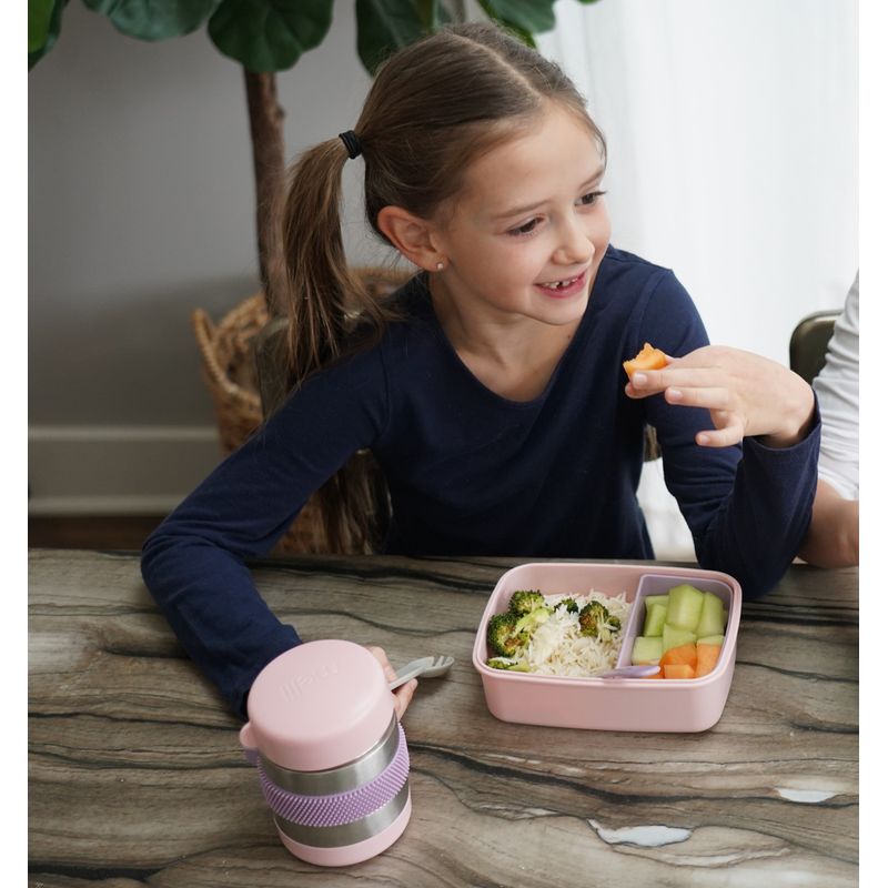 Jucarii, Copii si Bebe - Hrana si alaptare - Biberoane, suzete si accesorii hranire - Articole hranire bebelusi - TERMOS CU LINGURITA 300 ML, MELII, PINK - Infinity.ro