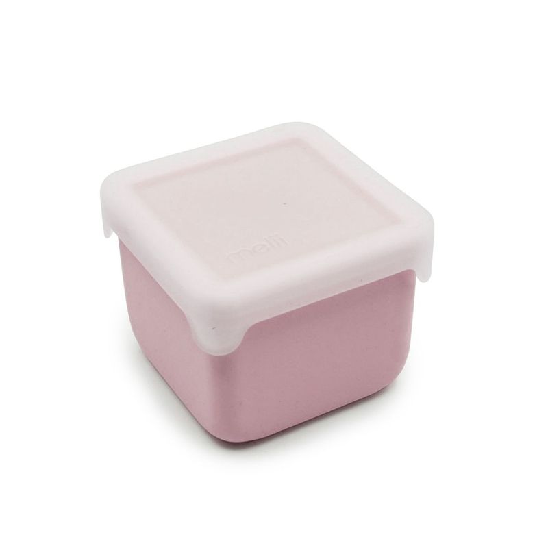 Jucarii, Copii si Bebe - Hrana si alaptare - Biberoane, suzete si accesorii hranire - Articole hranire bebelusi - SET 2 RECIPIENTE SILICON, MELII, PINK PURPLE - Infinity.ro
