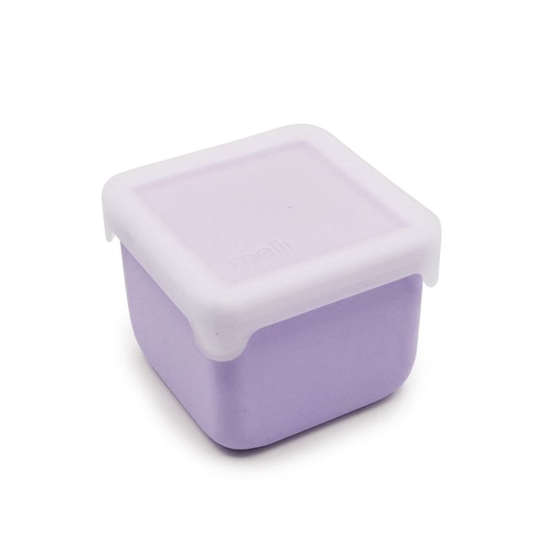 Jucarii, Copii si Bebe - Hrana si alaptare - Biberoane, suzete si accesorii hranire - Articole hranire bebelusi - SET 2 RECIPIENTE SILICON, MELII, PINK PURPLE - Infinity.ro