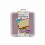 Jucarii, Copii si Bebe - Hrana si alaptare - Biberoane, suzete si accesorii hranire - Articole hranire bebelusi - RECIPIENT SILICON PENTRU SANDWICH, MELII, PINK - Infinity.ro