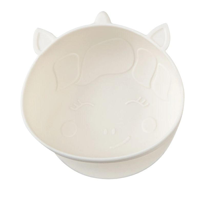 Jucarii, Copii si Bebe - Hrana si alaptare - Biberoane, suzete si accesorii hranire - Articole hranire bebelusi - SET 2 CASTRONELE CU VENTUZA SILICON MELII LUXE, MODEL UNICORN - Infinity.ro