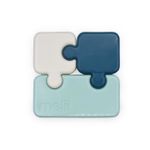 Jucarii, Copii si Bebe - Hrana si alaptare - Biberoane, suzete si accesorii hranire - Articole hranire bebelusi - RECIPIENT HRANA BEBE MODEL PUZZLE, MELII LUXE, BLEUMARIN IVOIRE MENTA - Infinity.ro