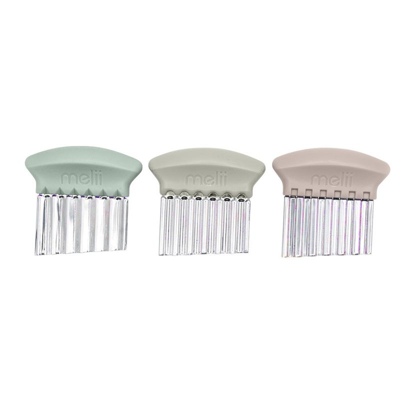 Jucarii, Copii si Bebe - Hrana si alaptare - Biberoane, suzete si accesorii hranire - Articole hranire bebelusi - SET 3 CUTITE URSULET PENTRU GUSTARI, MELII, ROZ ALB BEJ - Infinity.ro