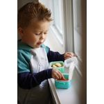 Jucarii, Copii si Bebe - Hrana si alaptare - Biberoane, suzete si accesorii hranire - Articole hranire bebelusi - SET 4 RECIPIENTE SILICON SNAP&GO CUBES, MELII, 4*118 ML - Infinity.ro