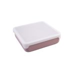 Jucarii, Copii si Bebe - Hrana si alaptare - Biberoane, suzete si accesorii hranire - Articole hranire bebelusi - RECIPIENT SILICON PENTRU SANDWICH, MELII LUXE, BLUSH - Infinity.ro