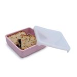 Jucarii, Copii si Bebe - Hrana si alaptare - Biberoane, suzete si accesorii hranire - Articole hranire bebelusi - RECIPIENT SILICON PENTRU SANDWICH, MELII LUXE, BLUSH - Infinity.ro