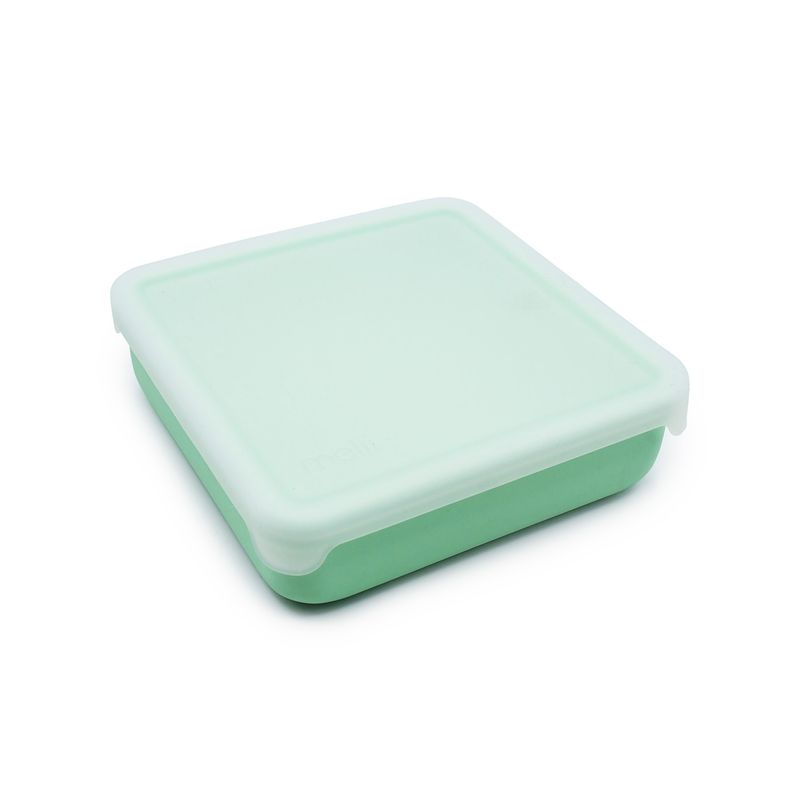 Jucarii, Copii si Bebe - Hrana si alaptare - Biberoane, suzete si accesorii hranire - Articole hranire bebelusi - RECIPIENT SILICON PENTRU SANDWICH, MELII LUXE, SAGE - Infinity.ro