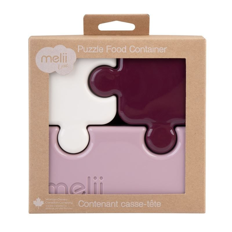 Jucarii, Copii si Bebe - Hrana si alaptare - Biberoane, suzete si accesorii hranire - Articole hranire bebelusi - RECIPIENT HRANA BEBE MODEL PUZZLE, MELII LUXE, ROZ IVOIRE MURA - Infinity.ro