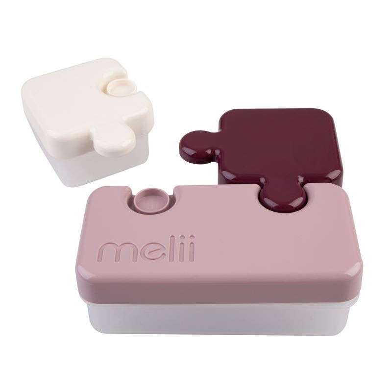 Jucarii, Copii si Bebe - Hrana si alaptare - Biberoane, suzete si accesorii hranire - Articole hranire bebelusi - RECIPIENT HRANA BEBE MODEL PUZZLE, MELII LUXE, ROZ IVOIRE MURA - Infinity.ro