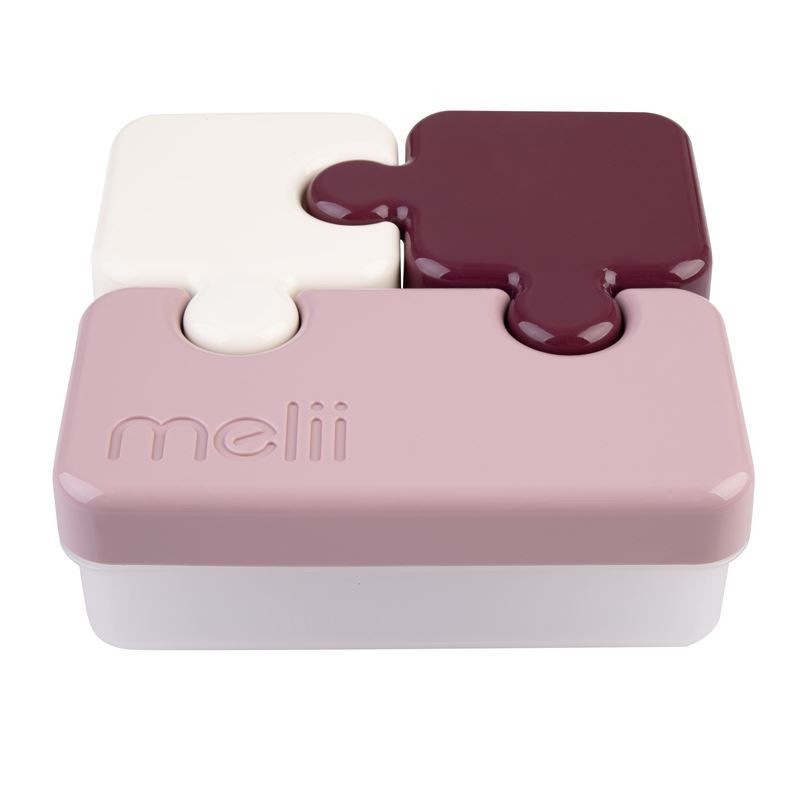 Jucarii, Copii si Bebe - Hrana si alaptare - Biberoane, suzete si accesorii hranire - Articole hranire bebelusi - RECIPIENT HRANA BEBE MODEL PUZZLE, MELII LUXE, ROZ IVOIRE MURA - Infinity.ro