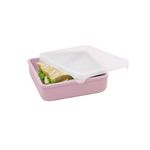 Jucarii, Copii si Bebe - Hrana si alaptare - Biberoane, suzete si accesorii hranire - Articole hranire bebelusi - RECIPIENT SILICON PENTRU SANDWICH, MELII LUXE, BLUSH - Infinity.ro