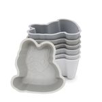 Jucarii, Copii si Bebe - Hrana si alaptare - Biberoane, suzete si accesorii hranire - Articole hranire bebelusi - SET 6 FORME DE GATIT SILICON, MELII, MODEL BULLDOG - Infinity.ro