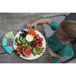 Jucarii, Copii si Bebe - Hrana si alaptare - Biberoane, suzete si accesorii hranire - Articole hranire bebelusi - SET 3 CUTITE PENTRU GUSTARI, MELII, ROZ MOV GRI - Infinity.ro